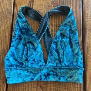 Velvet Crop Top / Bralette
